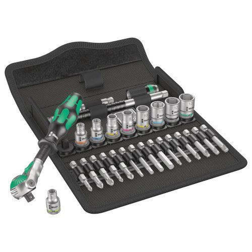 Wera Zyklop Speed ​​​​racsnis készlet 8100 SA 6, 1/4", 28 darab