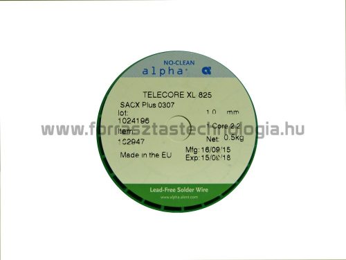 Forrasztó ón ólommentes SACX0307 1 mm / 500 g