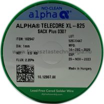   Forrasztóón ólommentes ALPHA SACX0307 TELECORE XL-825/122 1,0mm