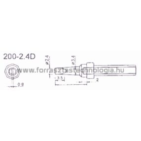 200-2,4D Pákahegy Quick 2,4 x 0,8 mm
