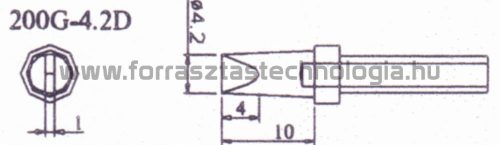 200G-4,2D Pákahegy Quick 4,2 x 1,0 mm