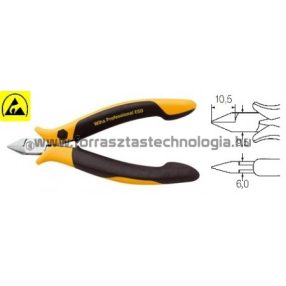 Z 40 1 04 Műszerész oldalcsípőfogó ESD Wiha