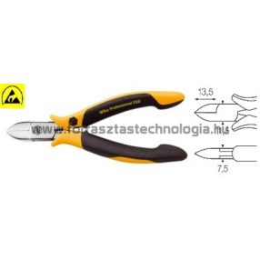 Z 44 3 04 Műszerész oldalcsípőfogó ESD Wiha