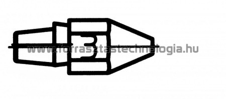 DX-113 HM Meleglevegős kiforrasztóhegy Weller