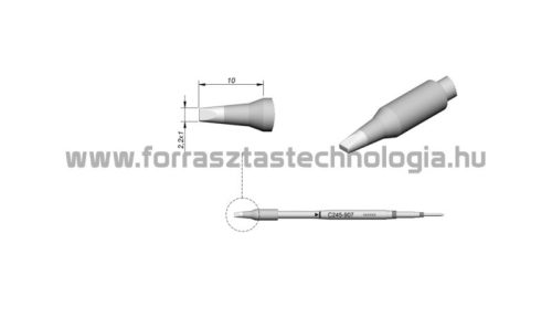 C245-907 Pákahegy JBC 2,2 x 1 mm