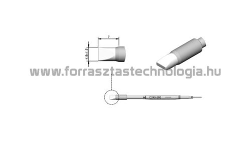 C245-908 Pákahegy JBC 4,8 x 1,5 mm