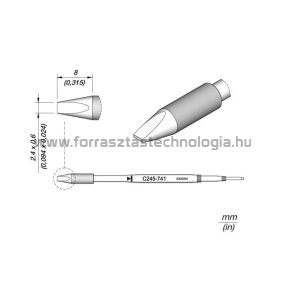 C245-741 Pákahegy JBC  2,4 x 0,6 mm
