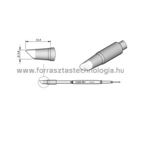 C245-951 Pákahegy JBC 3,8mm csapott