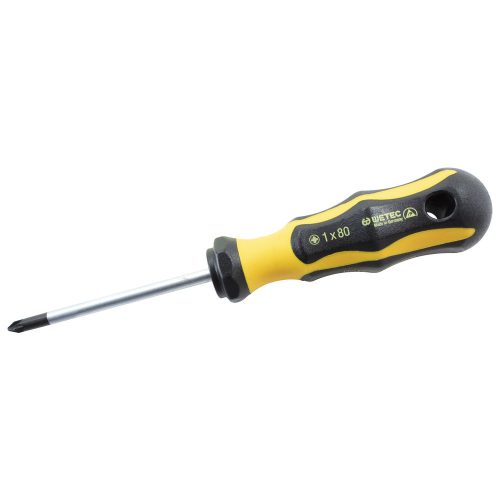WETEC Pozidriv csavarhúzó, ESD, PZ2x100 mm, 210 mm